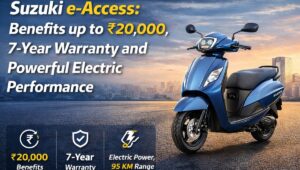 Suzuki e-Access: Ride Electric With Power And 7 Years of Peace of Mind