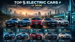 Top 5 Electric Cars in India 2026 with Best Range, Price, Features and Specs