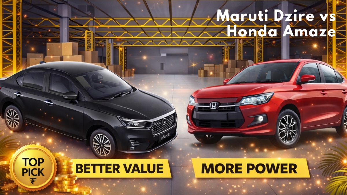 Maruti Dzire vs Honda Amaze 2026