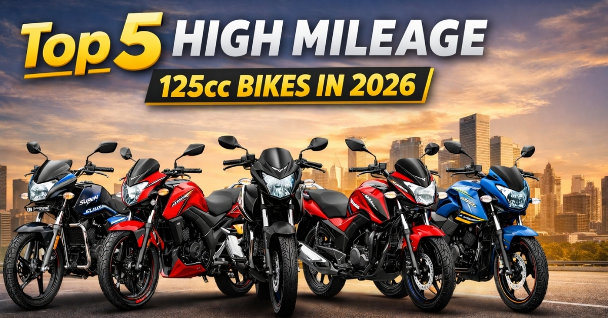 Top 5 High Mileage 125cc Bikes in 2026