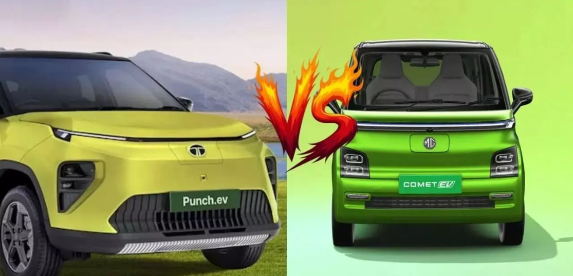 Tata Punch EV vs MG Comet EV