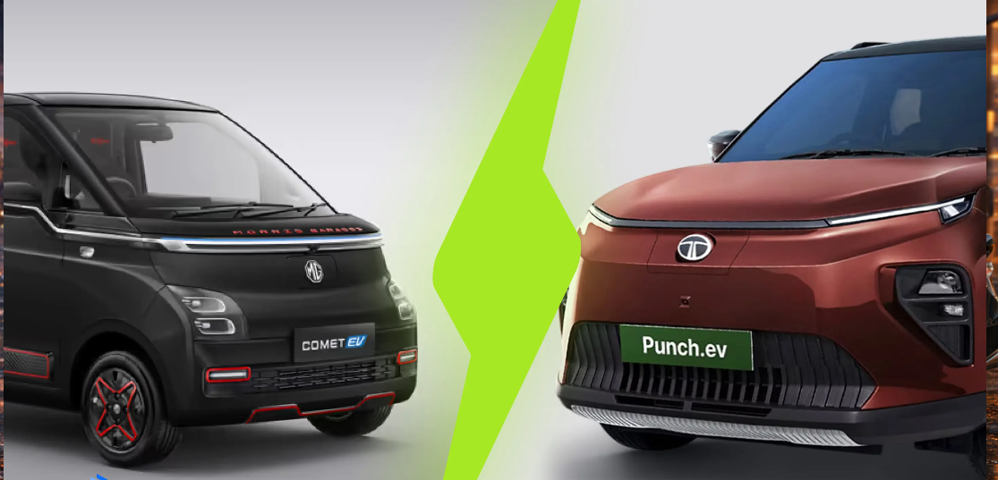 Tata Punch EV vs MG Comet EV