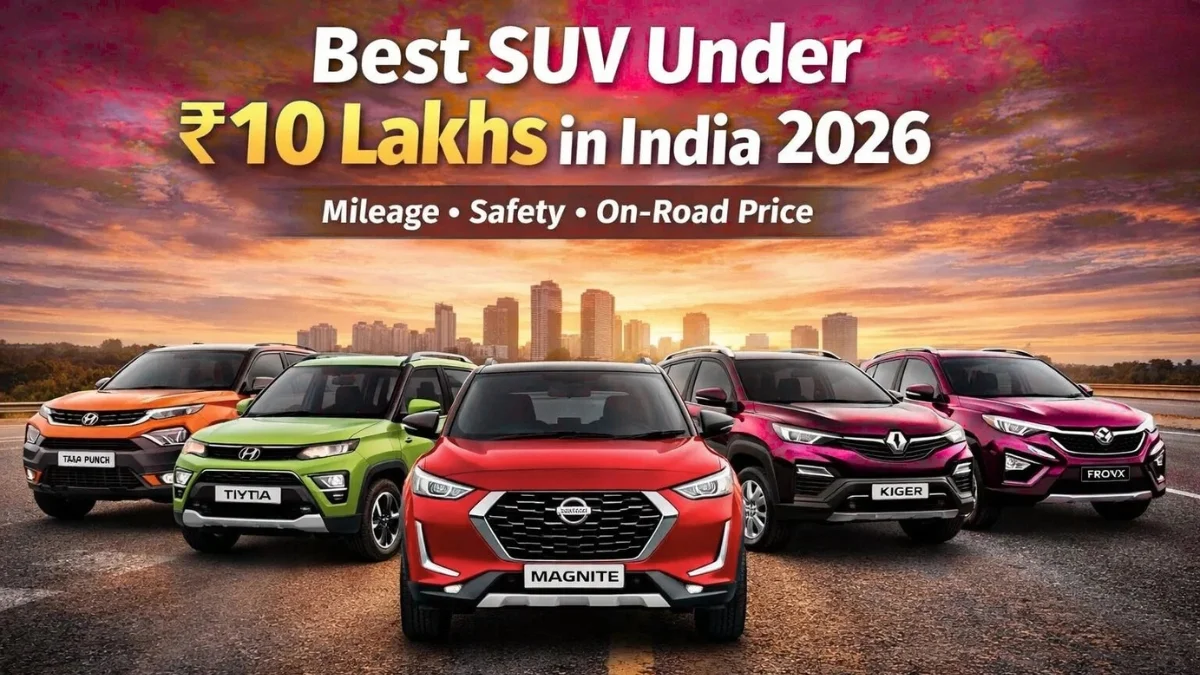 Best Family SUVs Under Rs. 10 Lakh India 2026