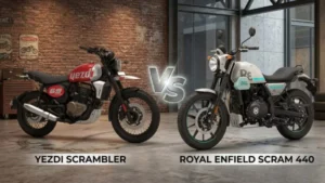Yezdi Scrambler vs Royal Enfield Scram 440: Comparison Price Specs Features Review
