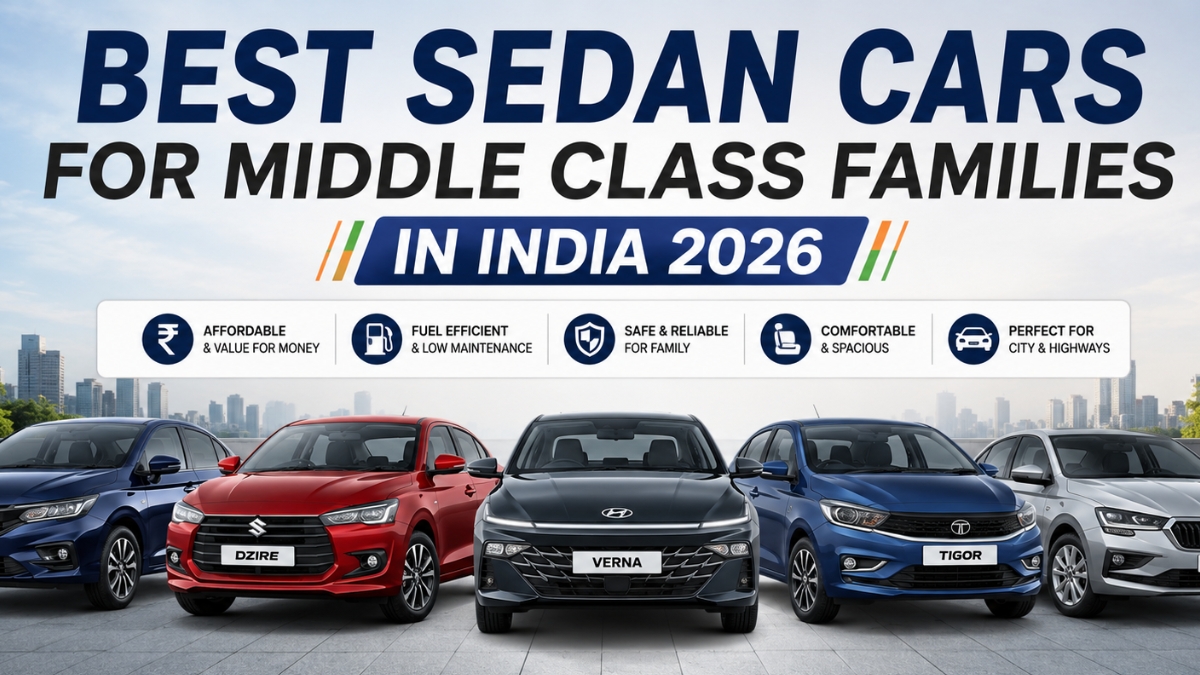 Best Sedan Cars for Middle Class Families in India 2026
