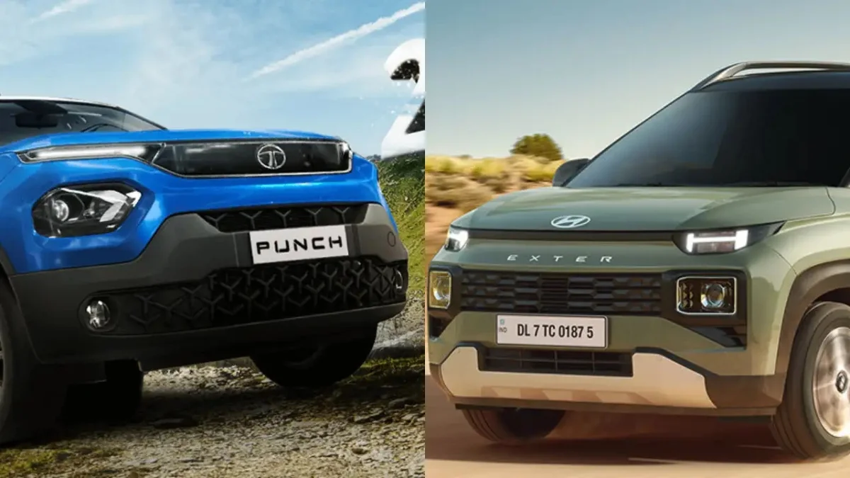 Hyundai Exter Vs Tata Punch