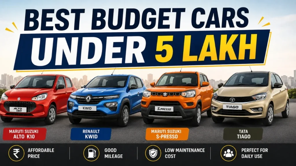 Best Budget Cars Under 5 Lakh