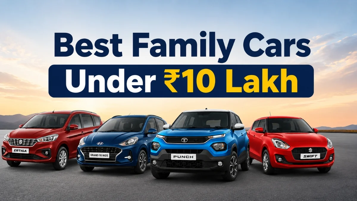 Best Family Cars Under Rs. 10 Lakh