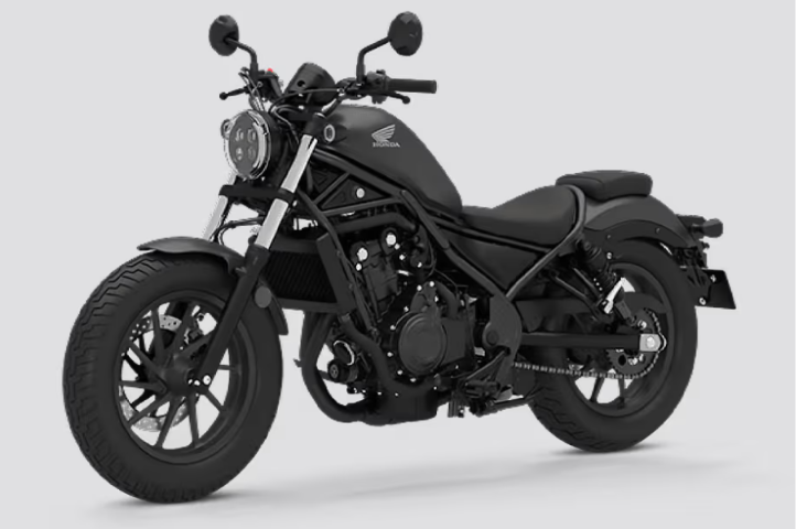 Made-in-India Honda Rebel 500 cruiser motorcycle showcasing its modern bobber-inspired design and twin-cylinder engine.